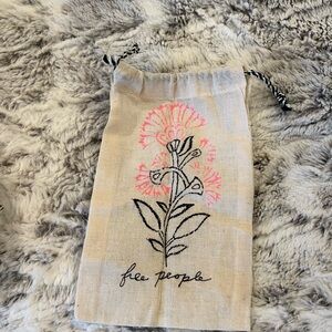 Free People Floral Embroidered Pouch